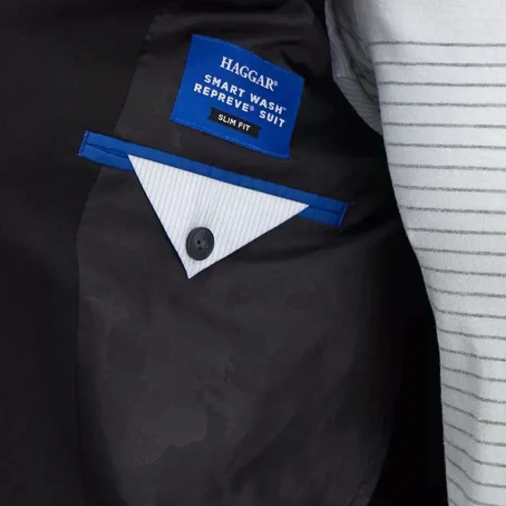 NWT Haggar Smart Wash® Slim Fit Suit Jacket – Black,‎ Medium